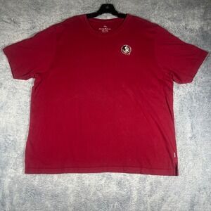 Tommy Bahama FSU Florida State Seminoles Pima Cotton T-Shirt Red XXL Mens